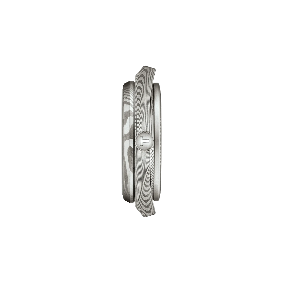 Tissot PRX Damascus Steel 38mm T137.807.96.081.00 — detail view