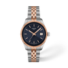 Blue dial · Grey and Rose Gold bracelet