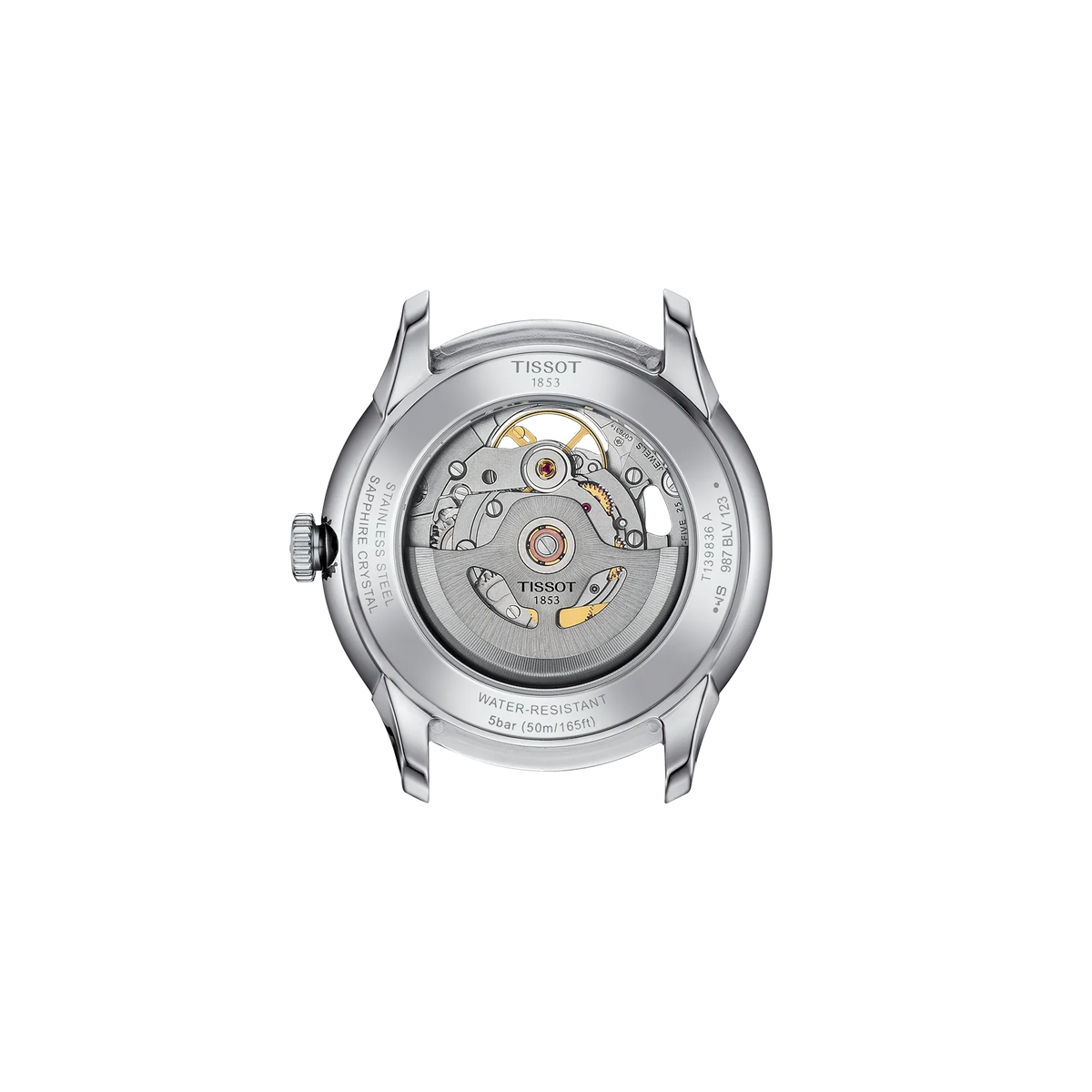 Tissot Chemin des Tourelles Skeleton 39mm T139.836.11.048.00 — detail view