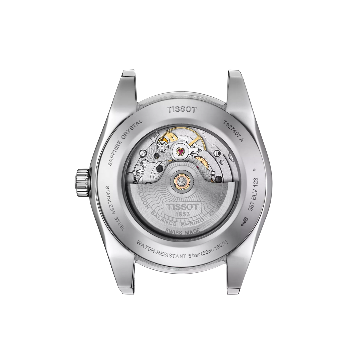 Tissot Gentleman Gold Bezel 40mm T927.407.46.041.01 — detail view