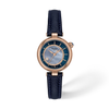 Blue mother-of-pearl dial · Blue strap