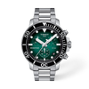 Green gradient dial · Grey bracelet