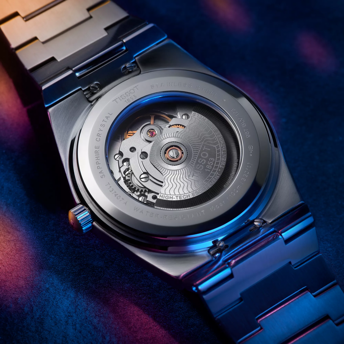 Tissot PRX 40mm T137.407.11.041.00 — detail view