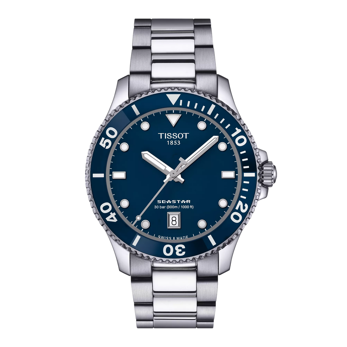 Tissot Seastar 1000 40mm T120.410.11.041.00 — detail view
