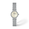 White mother-of-pearl dial · Grey bracelet