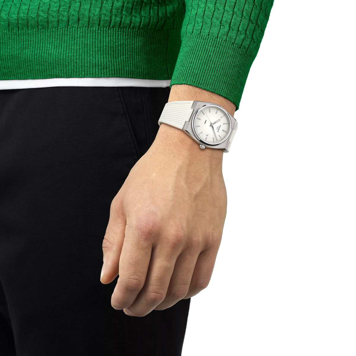 Tissot PRX 40mm T137.410.17.011.00 — detail view