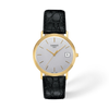 Silver dial · Black strap