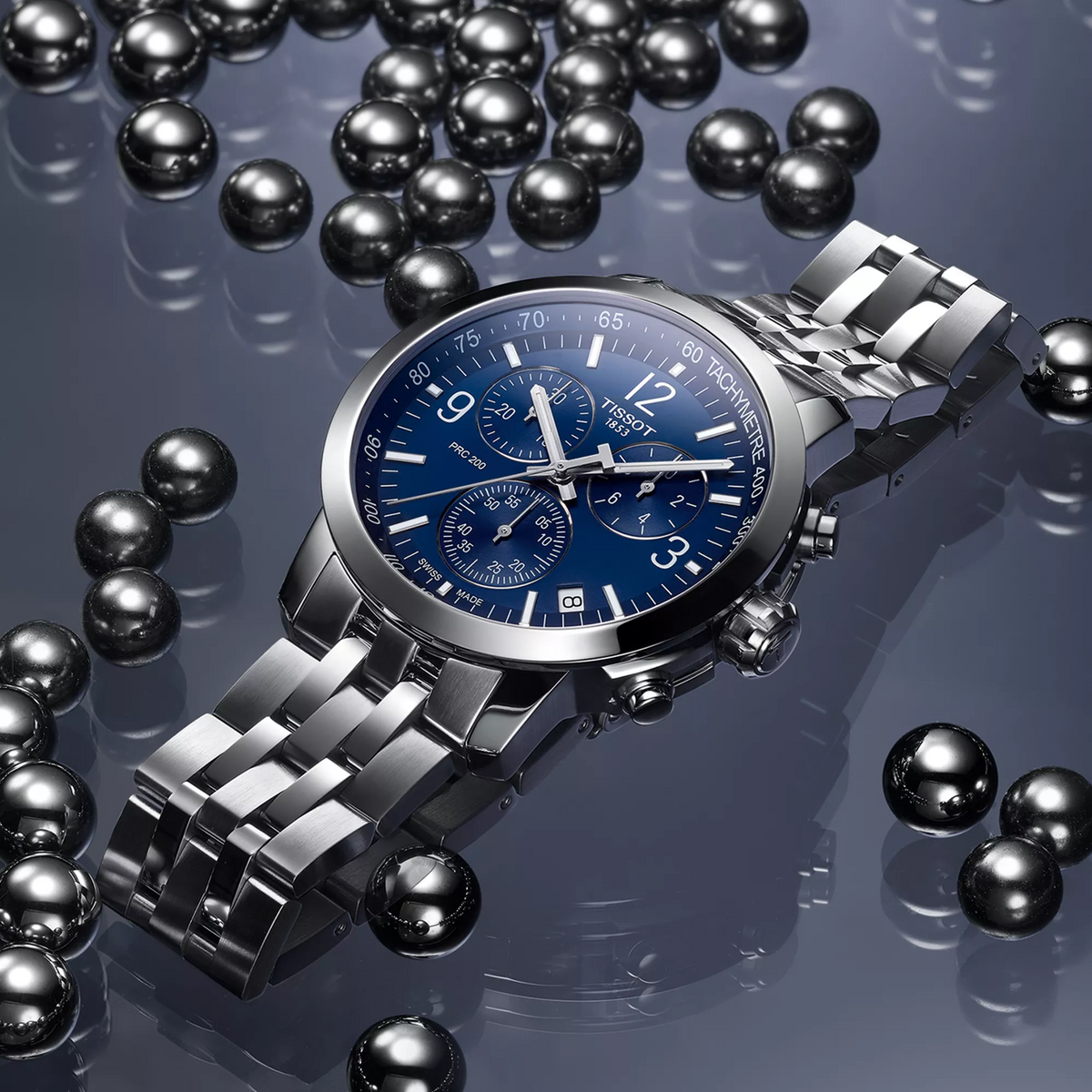 Tissot PRC 200 43mm T114.417.11.047.00 — detail view
