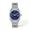 Blue dial · Grey bracelet