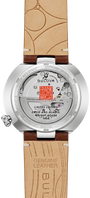Bulova Frank Lloyd Wright David & Gladys Wright House 96B486 Watch — caseback and strap lining