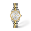 Silver dial · Grey and Golden bracelet