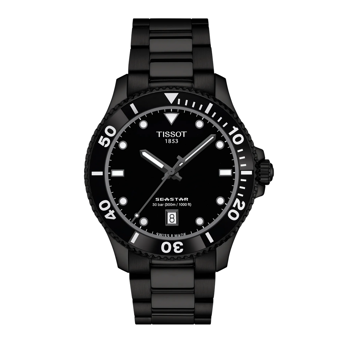 Tissot Seastar 1000 40mm T120.410.33.051.00 — detail view