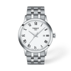 White dial · Grey bracelet