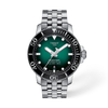 Green gradient dial · Grey bracelet
