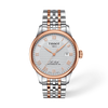 Silver dial · Grey and Rose Gold bracelet