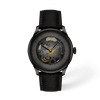 Gunmetal dial · Black strap