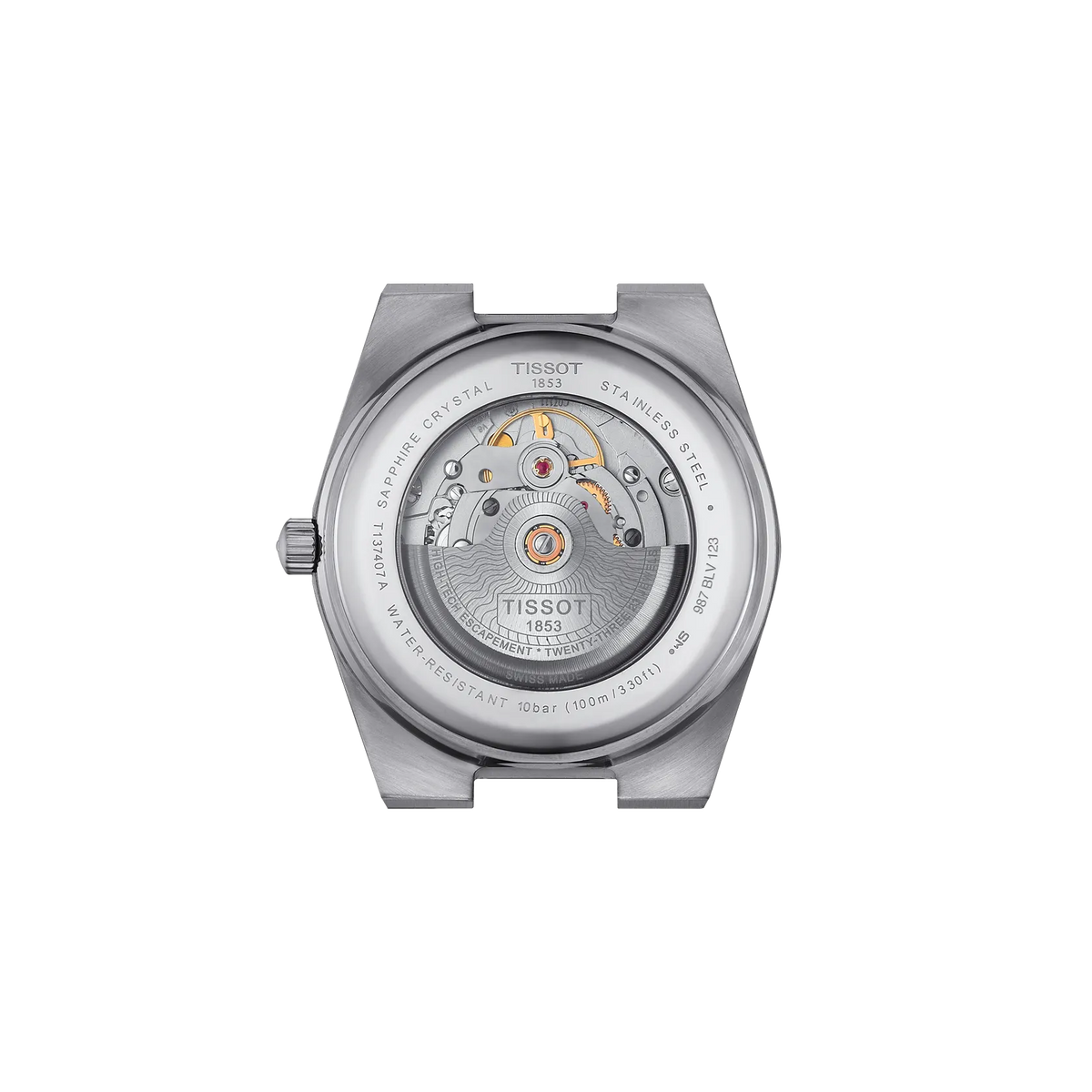 Tissot PRX 40mm T137.407.11.041.00 — detail view