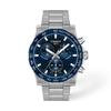 Blue dial · Grey bracelet