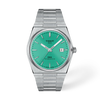 Light green dial · Grey bracelet