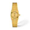 Champagne dial · Golden bracelet