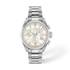 White mother-of-pearl dial · Grey bracelet