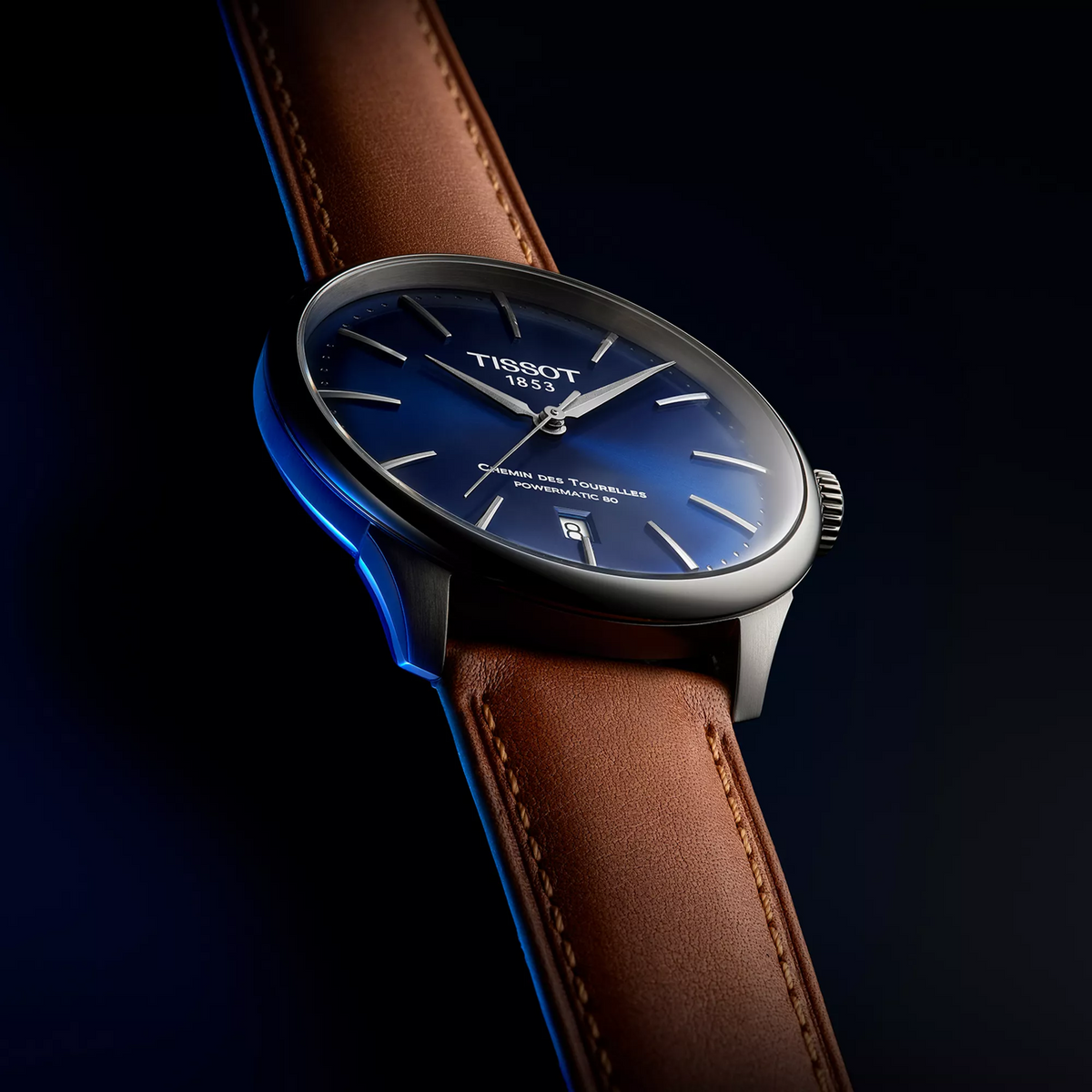 Tissot Chemin des Tourelles 42mm T139.407.16.041.00 — detail view