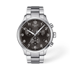 Black dial · Grey bracelet