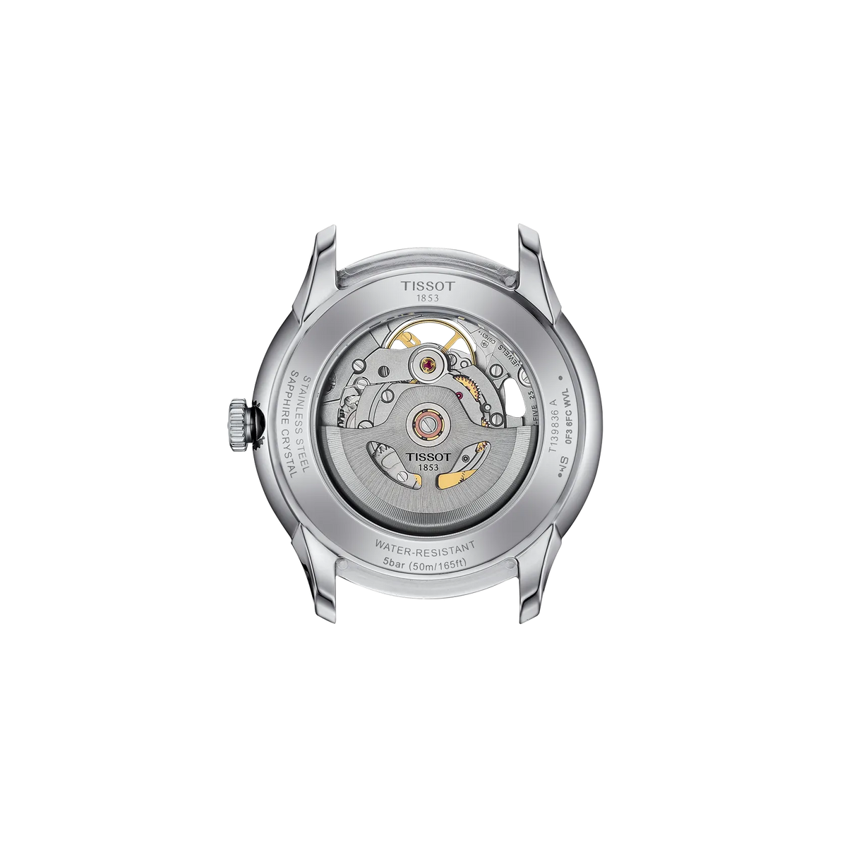 Tissot Chemin Des Tourelles Skeleton 39mm T139.836.16.261.00 — detail view