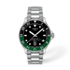 Black dial · Grey bracelet
