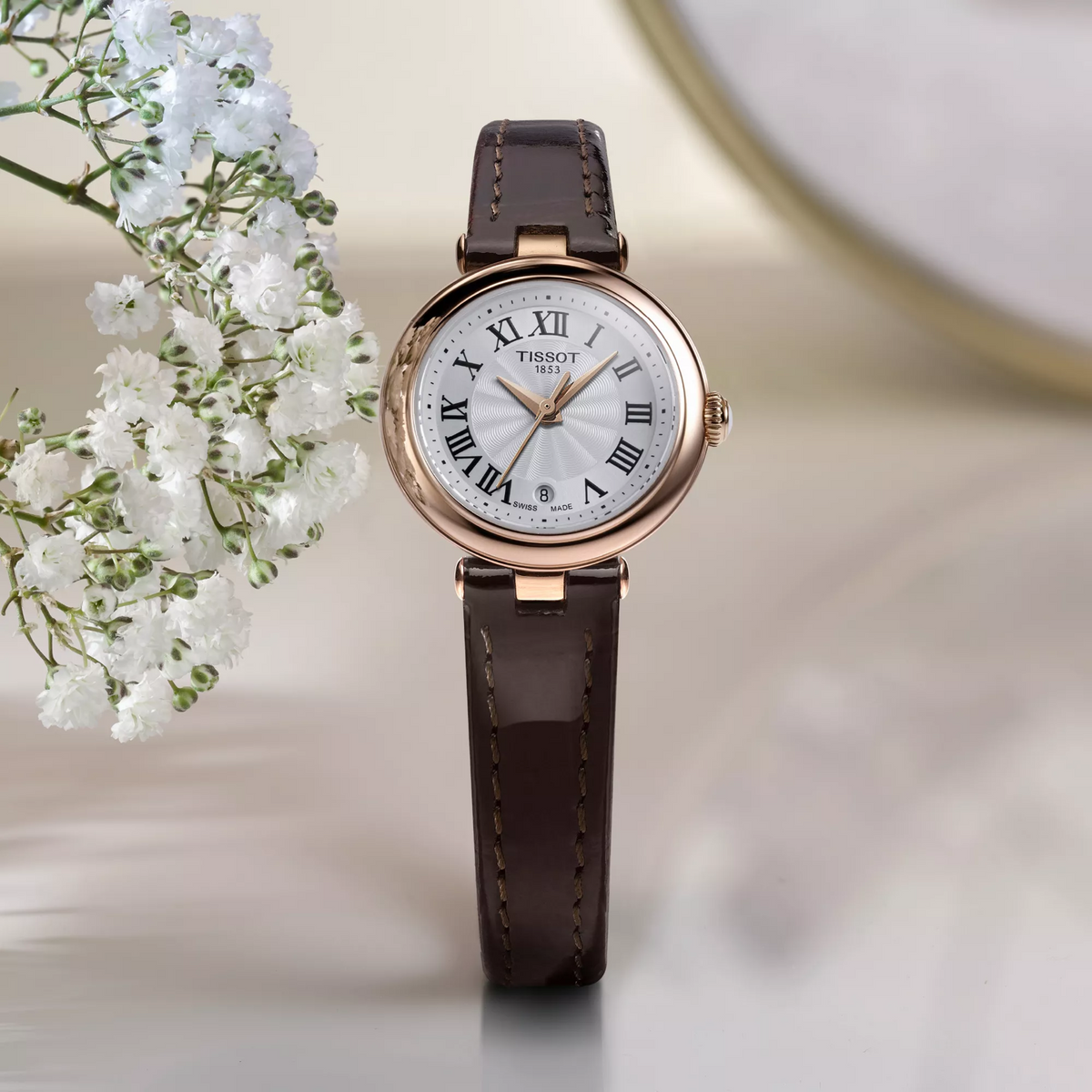 Tissot Bellissima 26mm T126.010.36.013.00 — detail view