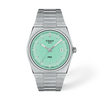 Light green dial · Grey bracelet