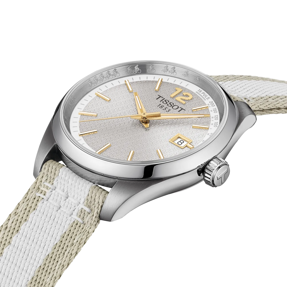Tissot PR 100 Cycling 34mm T150.210.17.037.00 — detail view