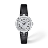 White dial · Black strap