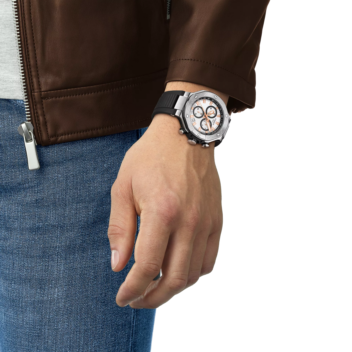 Tissot T-Race 45mm T141.417.17.011.00 — detail view
