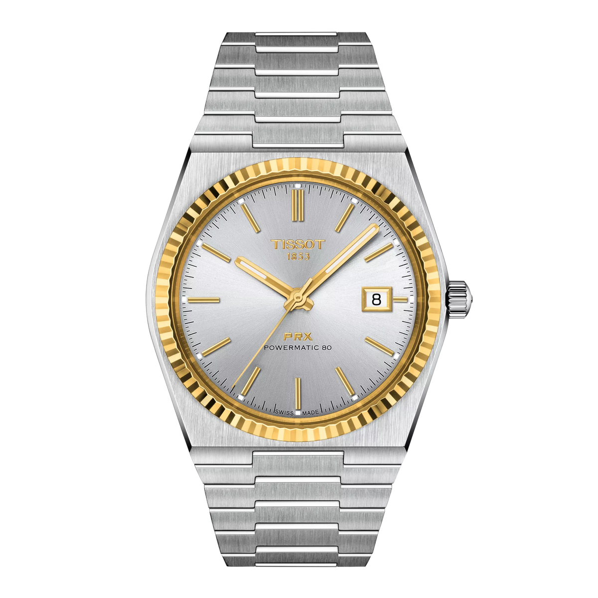 Tissot PRX Gold 40mm T931.407.41.031.01 — detail view