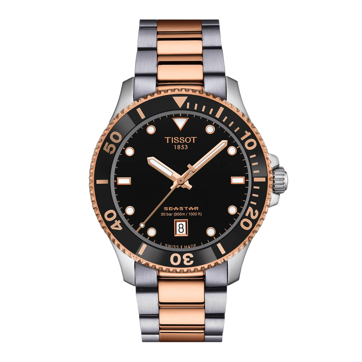 Tissot Seastar 1000 40mm T120.410.22.051.01 — detail view