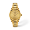 Champagne dial · Golden bracelet