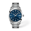 Blue dial · Grey bracelet