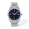Blue dial · Grey bracelet