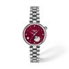 Red dial · Grey bracelet