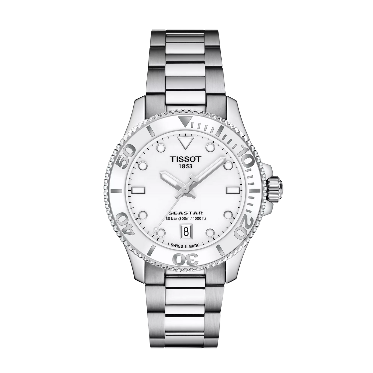 Tissot Seastar 1000 36mm T120.210.11.011.00 — detail view
