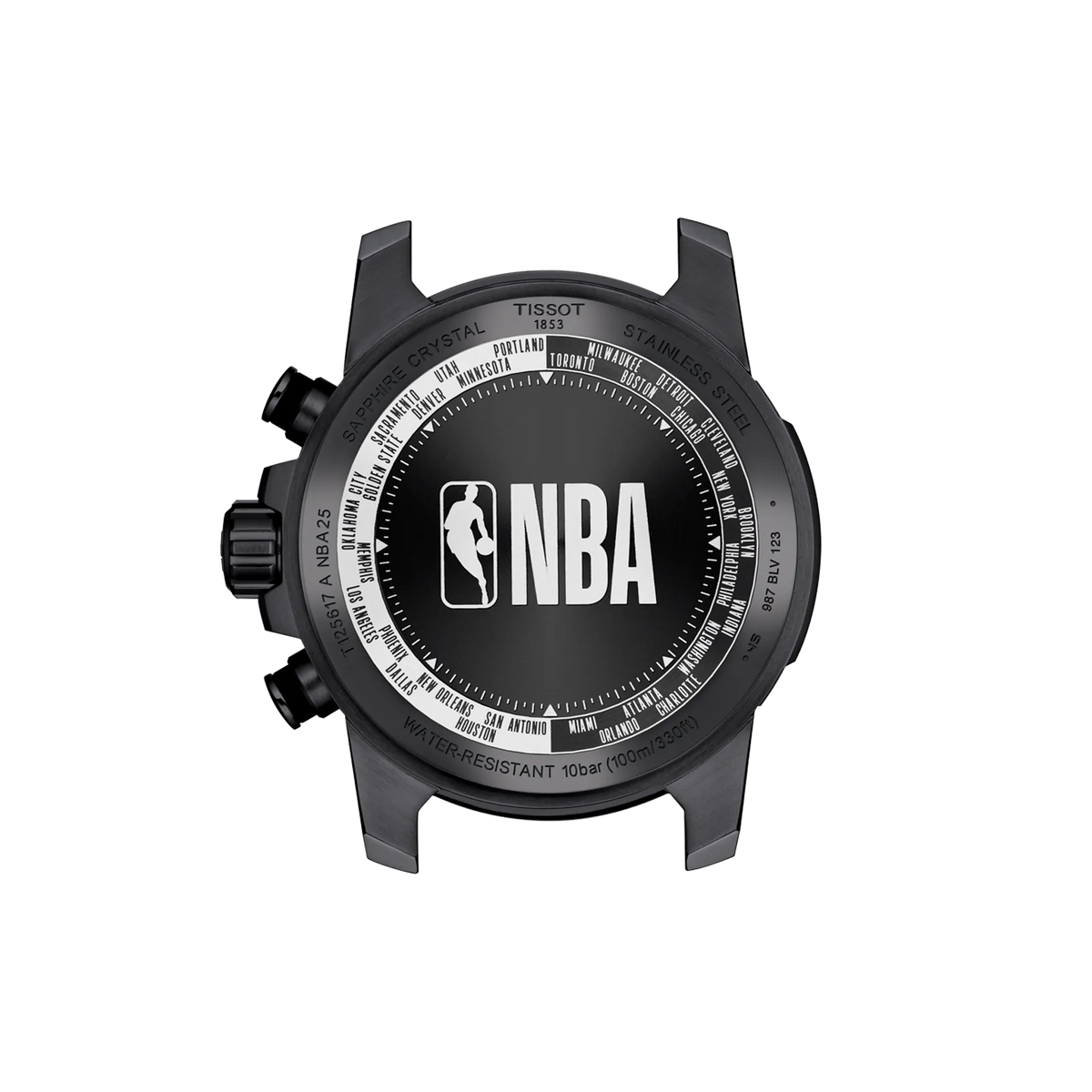 Tissot Supersport NBA Special Edition 45.5mm T125.617.37.067.00 — detail view