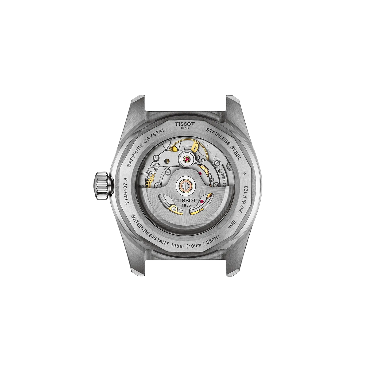 Tissot PR516 38mm T149.407.22.011.00 — detail view
