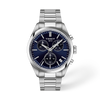Blue dial · Grey bracelet