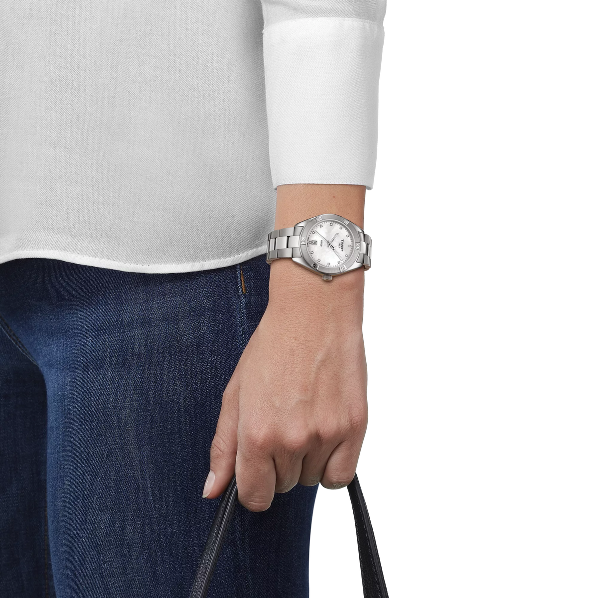 Tissot PR 100 Sport Chic 36mm T101.910.11.116.00 — detail view