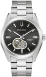 Bulova Surveyor Automatic Black Dial Watch — 96A270