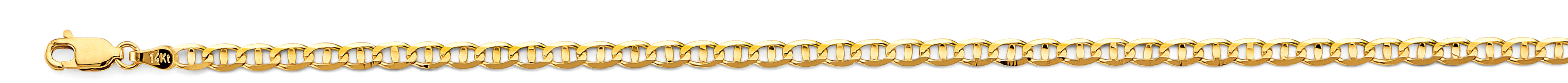 14K Yellow Gold 3.5mm Light Mariner Chain