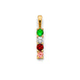 14K Yellow Gold CZ 4-Stone Month Pendant