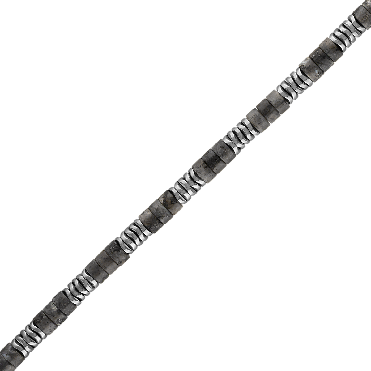 Bulova Labradorite & Hematite Bracelet — BVB1026-WSBF — product detail