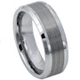 Vesper Meridian — Brushed Tungsten Band — 8 mm — Silver tone